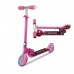 2-Wheel Foldable Kick Scooter for Children Kids with Adjustable Height, LED Light Up Wheels